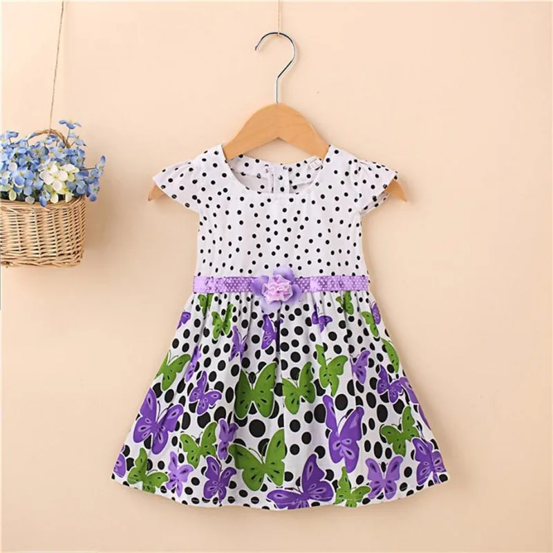 Newborn Toddler Baby Girls Dress 2018 New Summer Girls Sleveless Dot