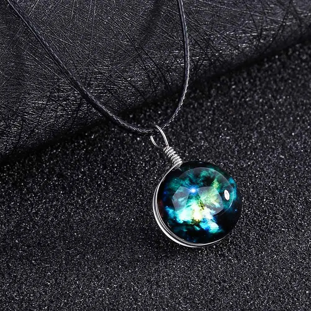 

JieyueJewelry Fantasy Star Necklace Romantic Starry Sky Pendant Necklace Women Fashion Necklaces Great Jewelry Gifts