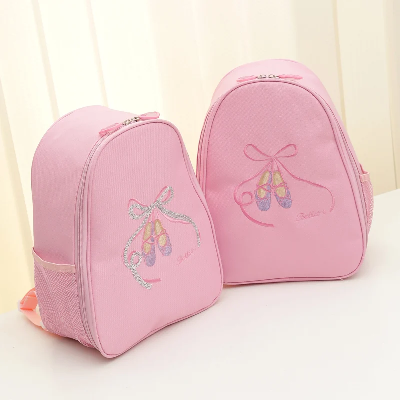 Tari balet gadis anak tas kanvas merah muda lucu ransel dengan mencetak  sepatu dansa balet desain|backpack diaper bag|backpack to carry dogbag  backpack - AliExpress