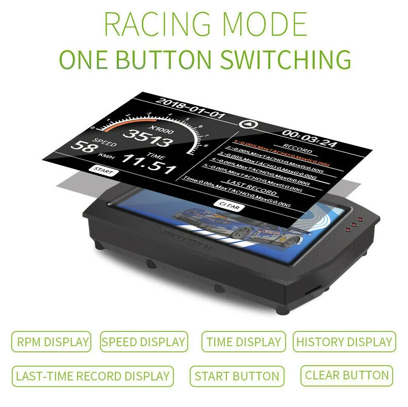 DO909 Dash дисплей гонки полный комплект датчика Красочный lcd сенсорный экран Универсальная гоночная приборная панель для автомобиля метр