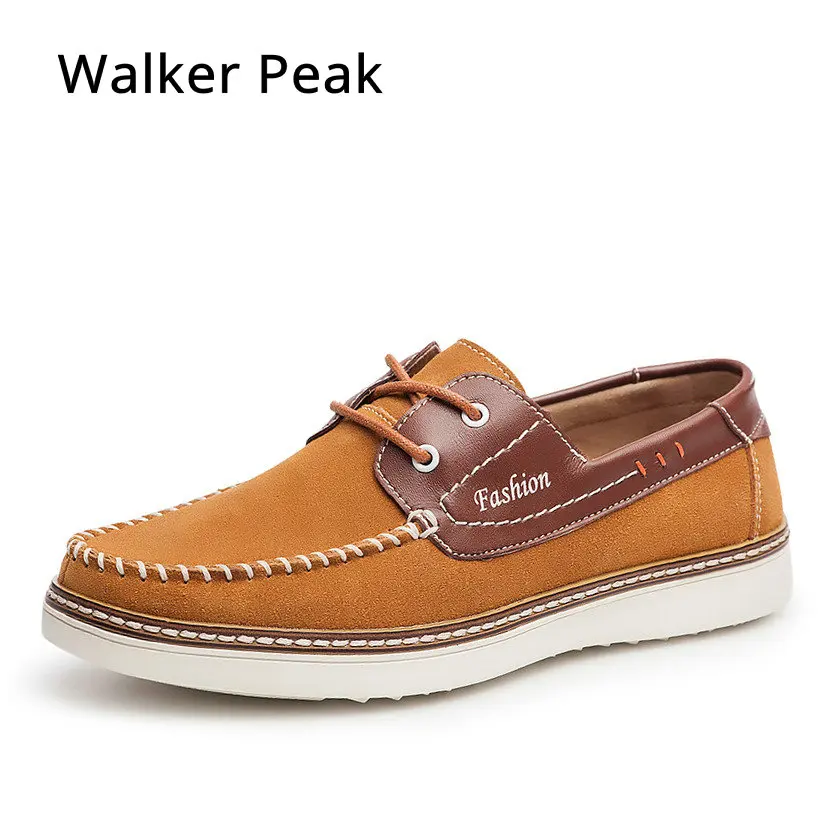 Qualité Marque Confortable De À Conduite Chaussures Casual Main Shoes Classique Appartements Chaussure brown Bateau Walkerpeak Mocassin Décontractées Blue Supérieure Mens Shoes Lacets 1TKlJcF