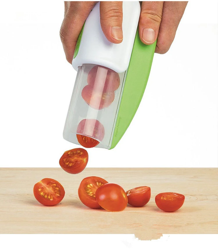 Alg 1pcsstainless Steel Fruit Slicer Grape Cutter And Vegetable Tool