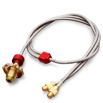 

Outdoor Furnace Liquefied Gas Cylinder One Out Two Connection Lines Gas Tank Transfer Tube Furnace Furnace Multifunctional Tra