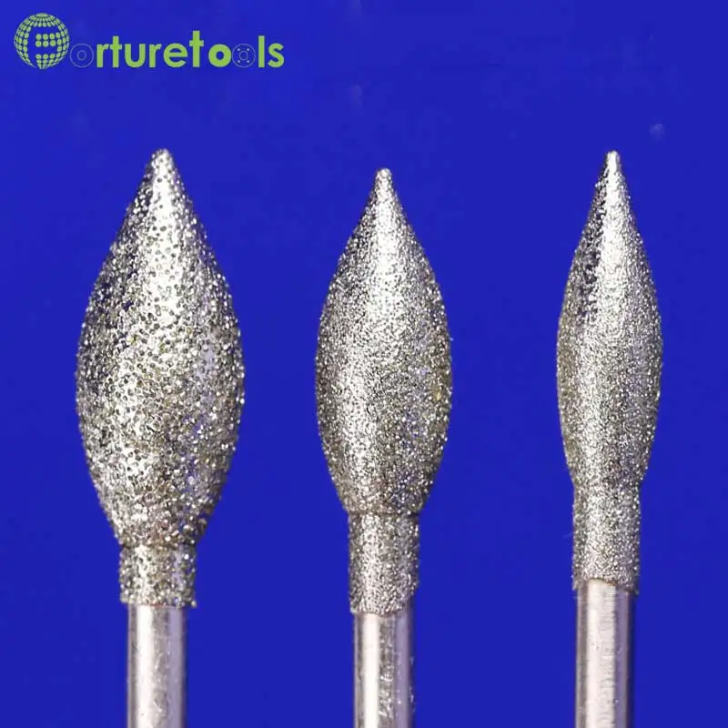 50pcs diamond mounted point dremel rotary tool mounted wheels Head dia 0.8~6mm Shank dia 2.35mm head type L TZ54 50pcs diamond mounted point dremel rotary tool mounted wheels Head dia 0.8~6mm Shank dia 2.35mm head type L TZ54