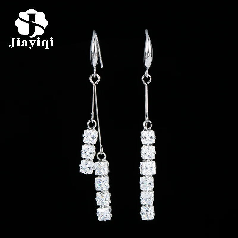 

New Design Long Tassel Boucle D'oreille Femme CZ Earrings For Women Weddings Party Mother Gift Pendientes Brincos EH1153