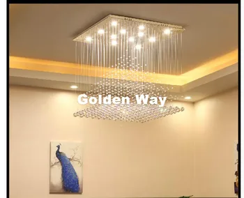 

40*40cm Crystal Ceiling Lights For Living Room Luminarias Para Sala Plafon LED Crystal AC Ceiling Lamp Fixtures Free Shipping