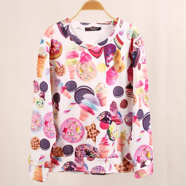 Faux fur lining Fleece Warm Women Hoody Hoodies Casual Fashion Cute ICE