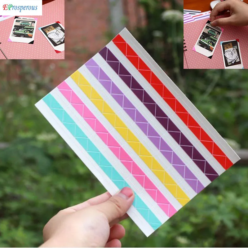 10 листов = 1020 шт. фотоуголки из ПВХ в стиле ретро|Плёночные и моментальные