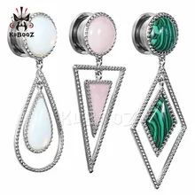 KUBOOZ, висячие серьги, пирсинг, кольцо, вилка, расширитель, туннель, заглушка, винт, Стальные Шпильки, носилки, модный пирсинг, ювелирное изделие, подарок