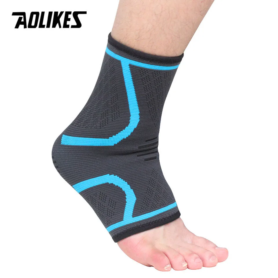 Ankle Support Ankle Straps Ankle Support Brace AOLIKES 1PCS Sports Ankle Compression Pad Women Gym Fitness Nylon Elastic Support Foot Straps Protector Football