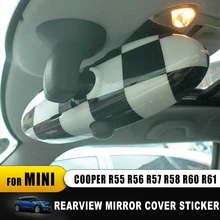 Внутренняя крышка зеркала заднего вида для Mini Cooper One S Countryman R55 R56 R57 R58 R60 R61 Union Jack аксессуары наклейка