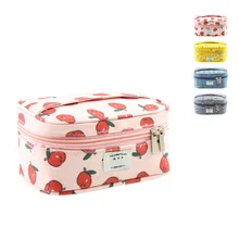 A prueba de agua Baño de La Bolsa de Las Señoras Kits Bolsa de Almacenamiento de Escritorio Cosmético Compone el Organizador Del Bolso Equipaje Maleta Portátil