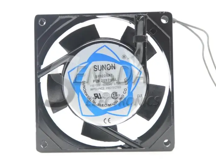 Sunon SF9225AT 2092HSL 9025 9225 9 см 90 мм AC 110V Серверный корпус охлаждающий вентилятор|case cooling