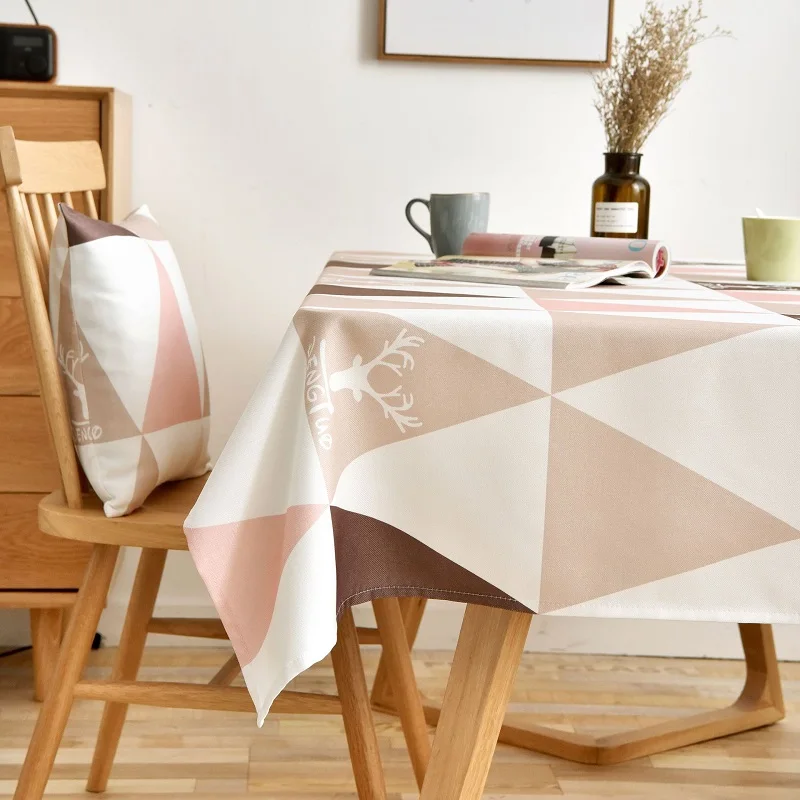 Waterproof restaurant tablecloth printed tablecloth coffee table cloth rectangular modern minimalis