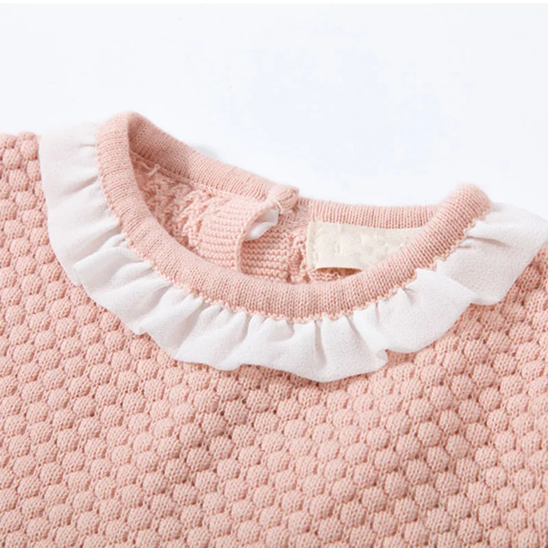 Sodawn/ г. Новая весенне-осенняя модная одежда для маленьких девочек вязаный свитер с длинными рукавами+ шорты, комплекты детской одежды, вязаный комплект