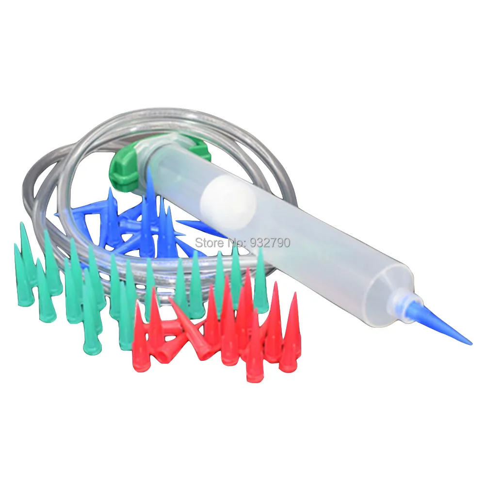 

300pcs 18G 22G 25G Tapered Dispensing Tips TT Tips Flow Tip + Glue Dispenser Syringe Barrel Converter + 55cc Glue Syringe Barrel