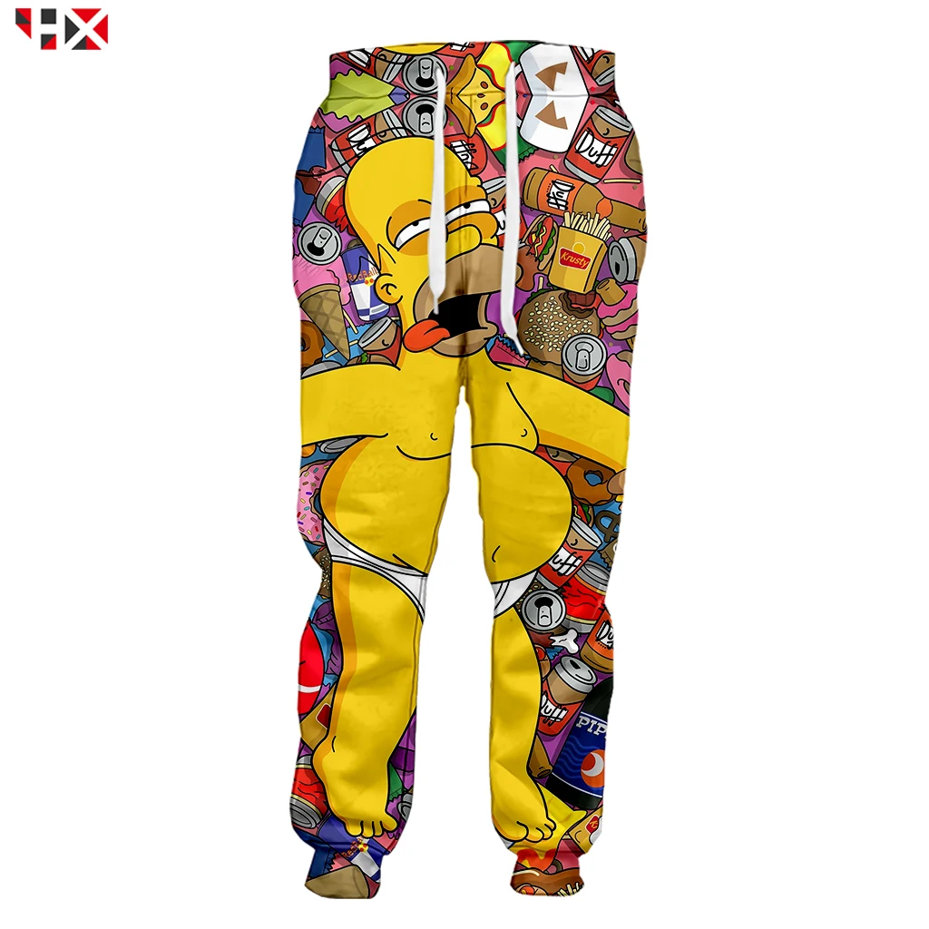 2019 горячая Распродажа аниме Симпсоны 3D печать брюки Harajuku мужские брюки уличная Мужская/женские тренировочные брюки Z181