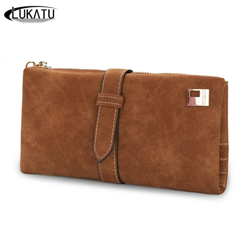 

LUKATU Fashion Wallet Women Long Wallets Female PU Leather Zipper Purse Card Holders ladies Clutch Money Bag Girls Casual Purses