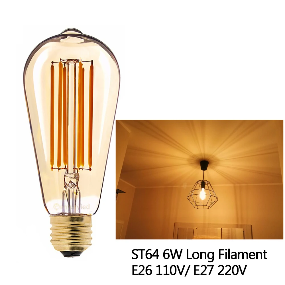 lb62 Lámparas LED lámpara incandescente bombilla 8 W e27 tubos lámpara lámpara de estado mayor regulable 