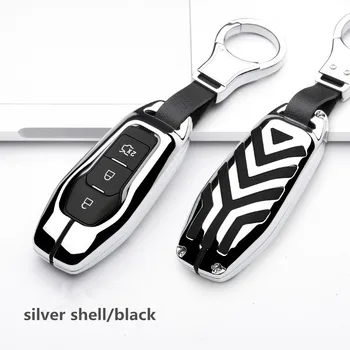 

Zinc alloy Car Key Cover Case Shell for Ford Ranger Fusion Escort Mondeo Everest Accessories key bag keychain