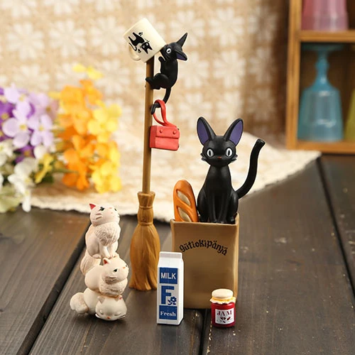 Kiki S Delivery Service Action Figures Black Cats Dolls Pvc Acgn