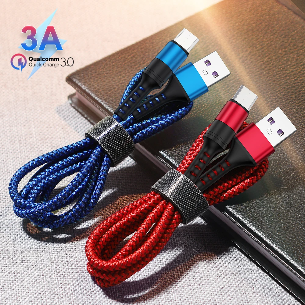 

Micro USB Cable for Samsung S7 QC3.0 Fast Charging Cable for Xiaomi Note 5 Pro 4 Microusb Andriod Phone Cables 3A Quick Charge