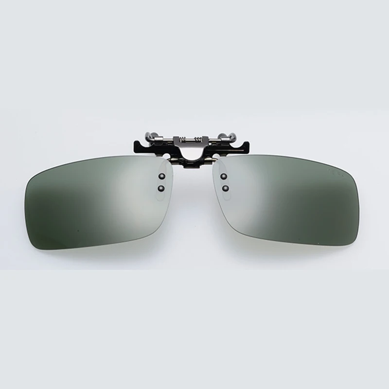 Поляризационные солнцезащитные очки, зеркальный зажим, поляризационный светильник высокой четкости, очки для водителя с зажимом - Название цвета: B style