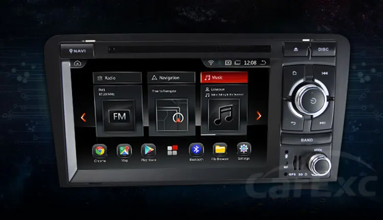 Cheap 7 Inch Android 9.0/9.0 Car DVD Stereo Player for Audi A3/S3(2003-2013) With TPMS/OBD2/DAB+/GPS/WIFI FM GPS Radio Multimedia 7