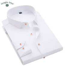 Брендовые деловые мужские рубашки, рубашки, рубашки с воротником, повседневные рубашки, тонкие рубашки с длинными рукавами, однотонные мужские рубашки, размер M-4XL