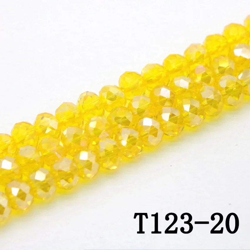 20 Natural yellow crystal Jasper chalcedony Bead Necklace Bracelet DIY fashion woman man general (4)(1)