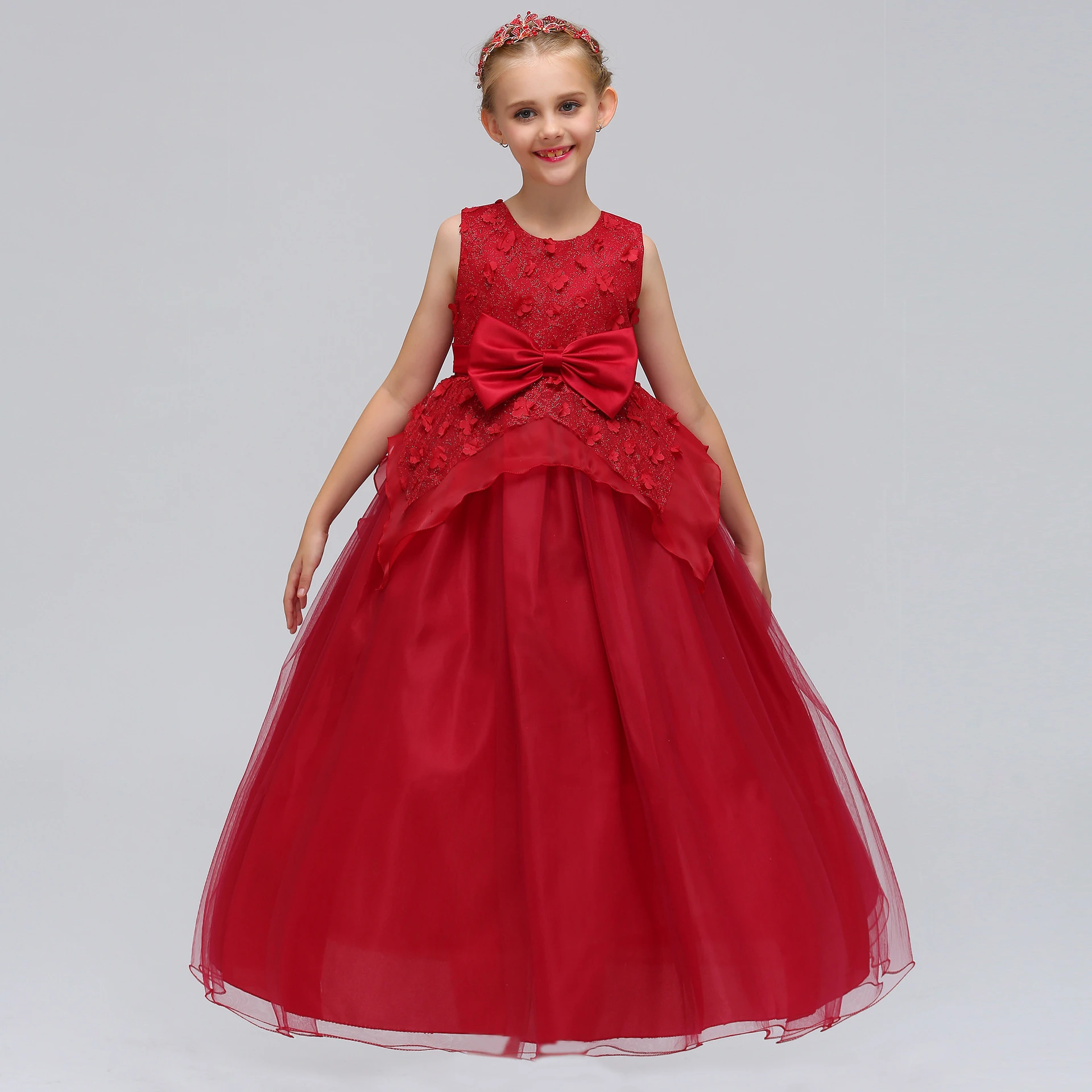 burgundy dress teenager