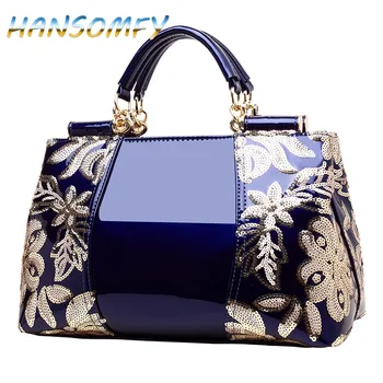 

women bags High-end counters leather patent leather handbags women's handbags shoulder bags luxury famous brand MX-64