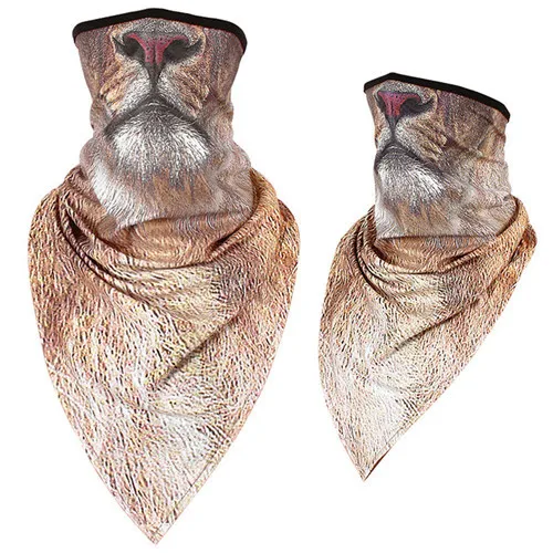 Men/Women long triangle animal mask magic hood quick-drying sand-proof breathable outdoor riding collar towel towel mask scarf - Color: Quick dry 18