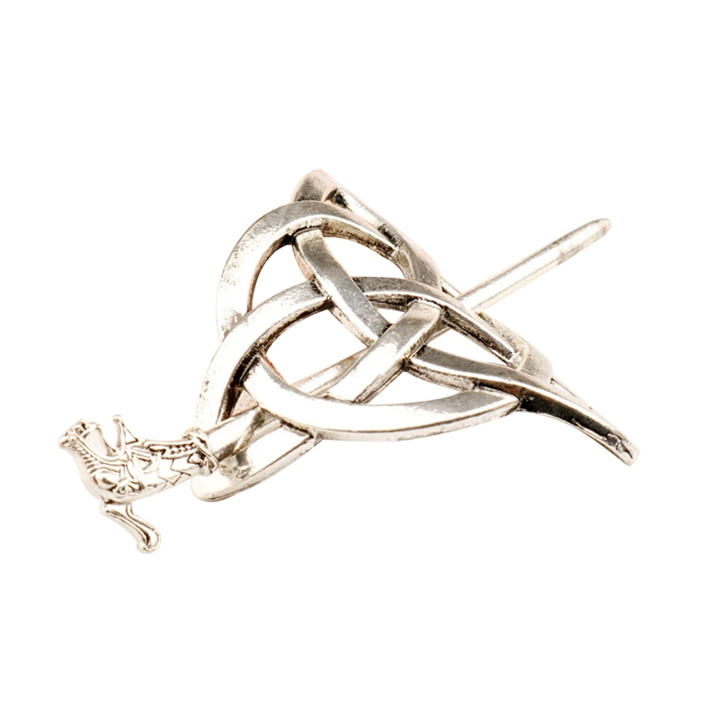 Vintage Metal Alloy Viking Norse Hairpins Gothic Dragon Hair Stick Slide Pin Barrette Hair Accessories Headdress