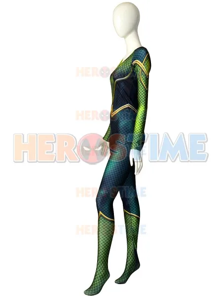 Quinn Mera косплей 3D печать костюм из спандекса супергерой Аквамен Zentai боди DC Comics Mera Justice League jumpsiut