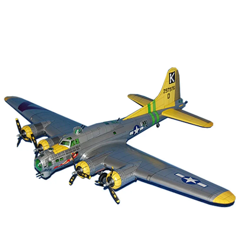 

Challenge Practical Ability 1/48 66cm x 48CM B-17G air fortress bomber paper model aircraft DIY Student, Model Lover Collection