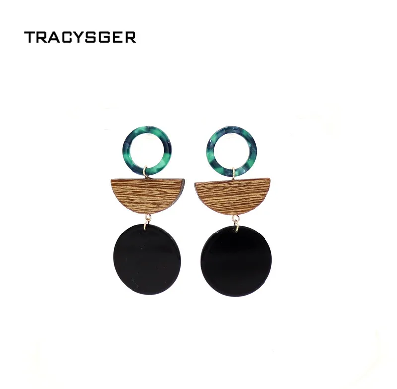 

AE-ER84201 /TRACYSGER/ wood hoop earrings