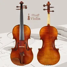Скрипка ручной работы, тигровый принт из цельного дерева, сольное представление для детей взрослых, учителя фортепиано