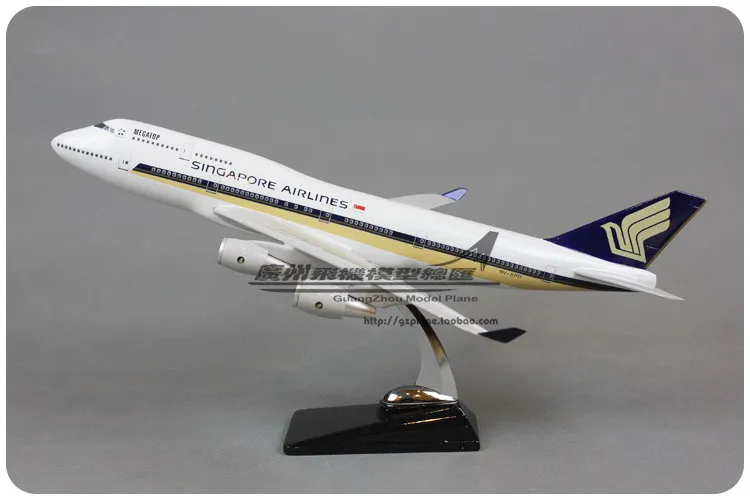47cm Singapore Boeing 747 Airlines Airplane Model Resin Airways Airbus Singapore B747-400 Aviation Aircraft Diecast Scale Model 47cm Singapore Boeing 747 Airlines Airplane Model Resin Airways Airbus Singapore B747-400 Aviation Aircraft Diecast Scale Model