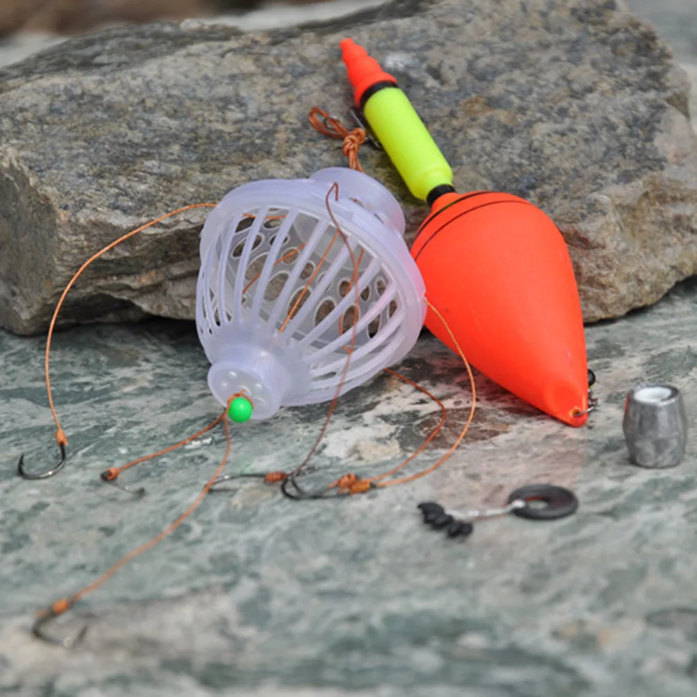 Silver Carp Fishing Float Sea Monster with Six Strong Explosion Hooks Fishing Tackle Set