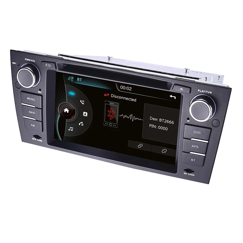 Discount Capacitive 7"Touch Screen car gps navigation for bmw e90 E91 E92 GPS 3G Bluetooth Radio USB SD Steering wheel Free map Camera 5