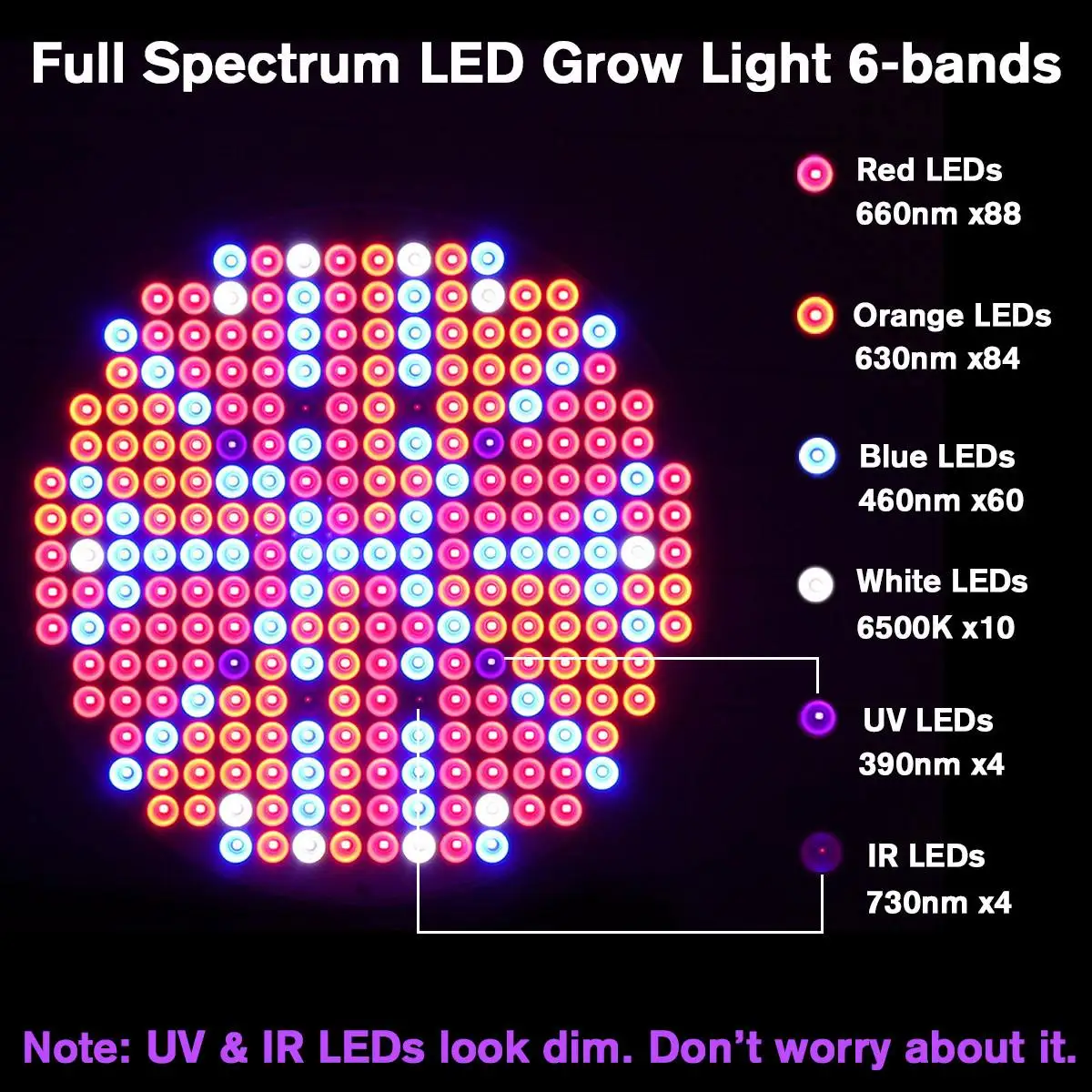 Светодиодный свет для выращивания полного спектра 300MA 50 Вт Крытый теплица растение выращивать светодиодные лампы для растений цветы