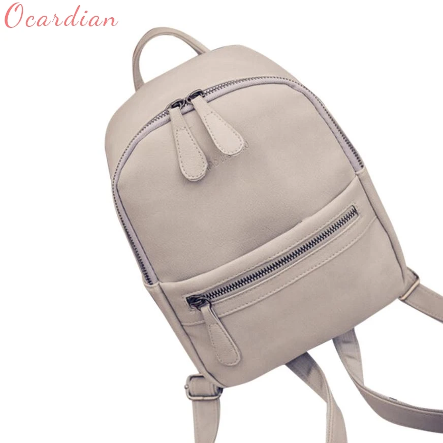 

Women Backpack New Fashion Casual PU Leather Female feminine backpack for teenage girls school bag solid mini Small backpack 12