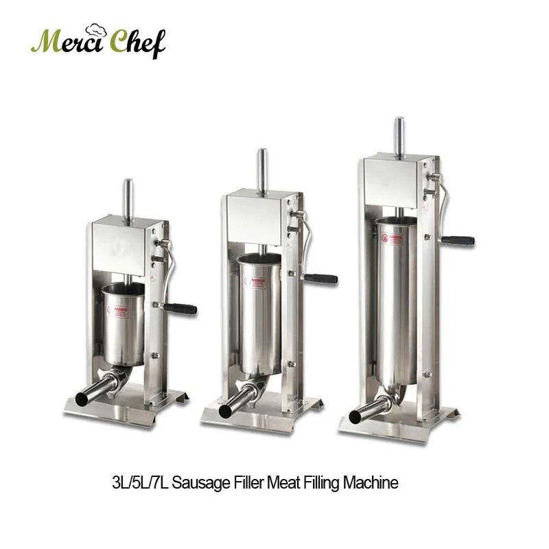 

brand new 3L/5L/7L Sausage Filler Meat Filling Machine Manual Stuffer Commercial Food Processors