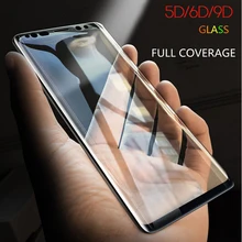 Для samsung Galaxy S8 S9 Plus S7 Edge Note 8 9 пленка для мобильного телефона 6D закаленное стекло полное покрытие изогнутый экран Защита