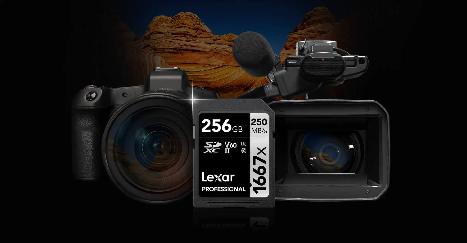 Lexar 250 МБ/с./с 1667x карта памяти SD de 64 Гб y 128 ГБ 256 ГБ SDXC UHS-II U3 Flash tarjeta de memoria para 3D 4 K carmara Digi