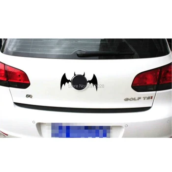 

10 x Hot Selling Funny Car Styling Bat Decoration Car Emblems Whole Body Stickers Decal Vinyl Black Reflective Silver