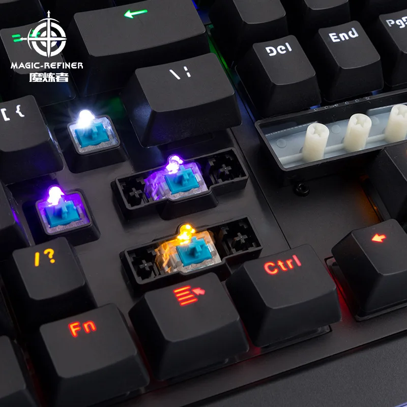 Механическая клавиатура MAGIC REFINER MK8 игровая с синими переключателями USB кабель