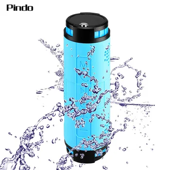 

Pindo Portable Outdoor Bluetooth Speaker 10000mAH Power Bank Big power Deep Bass 3D Stereo Wireless bike Riding Speaker with Mic