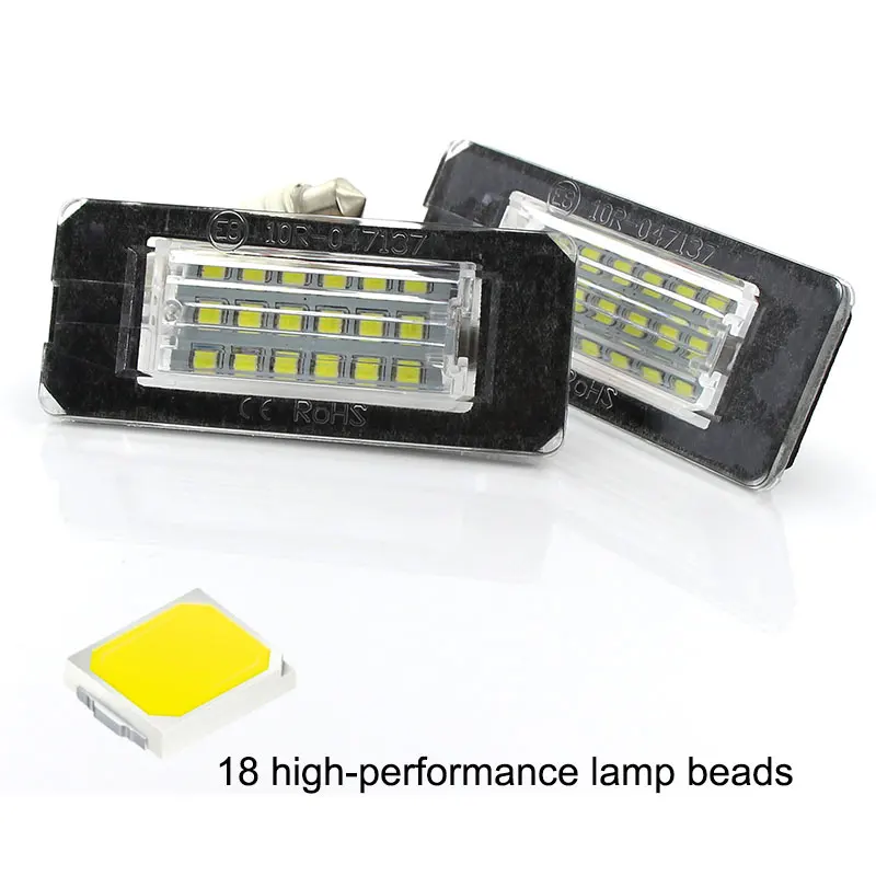 Apmatauto 2pcs CANbus 18SMD white License Plate Light LED Error Free Lamp For MINI Cooper R56 R57 R58 R59 Car Light Source